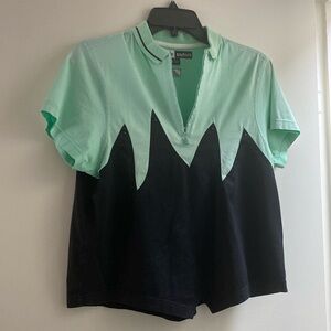 Jamie Sadock Size M green and ladies black golf shirt